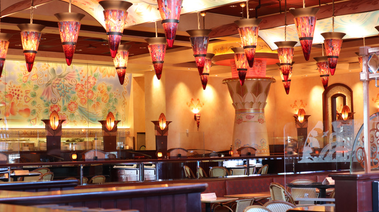 the interior of a Cheesecake Factory restaurant