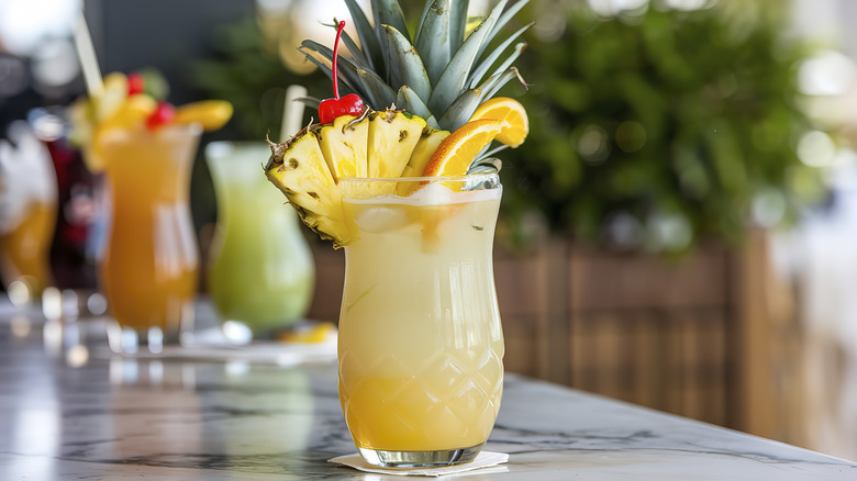 a pineapple cocktail