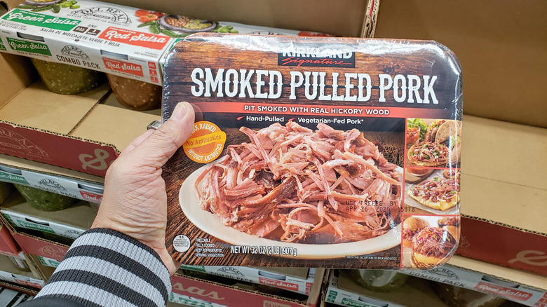 Package of Costco pulled pork