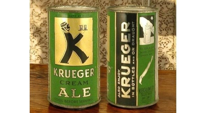 Closeup of Kreuger's cream ale cans