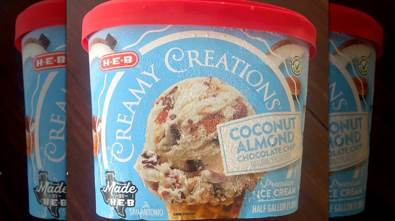 HEB Creamy Creations ice cream tub