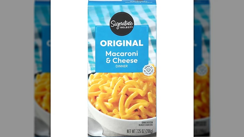 Box of generic macaroni and cheese