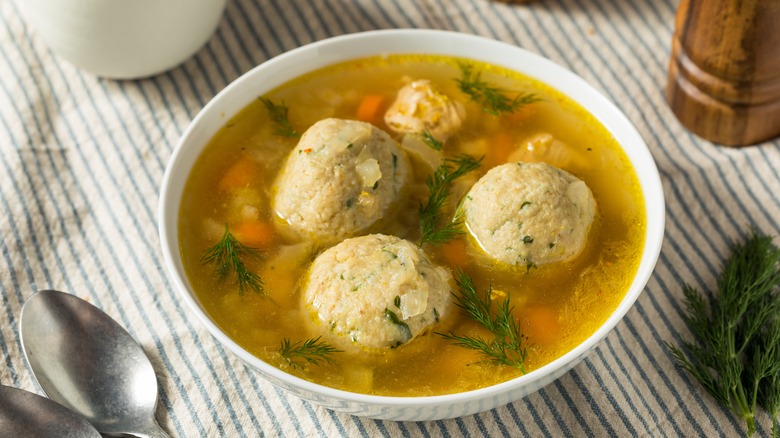 Matzo ball soup