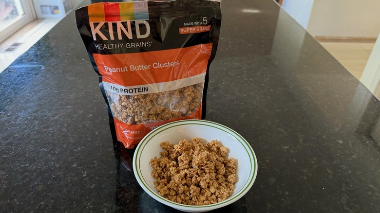 Kind granola bag and bowl