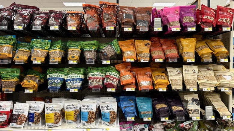 granola aisle in store