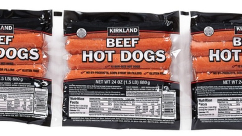 Kirkland beef hot dogs 3 packages