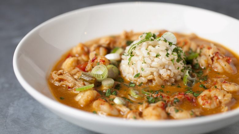 Shrimp etouffee with rice