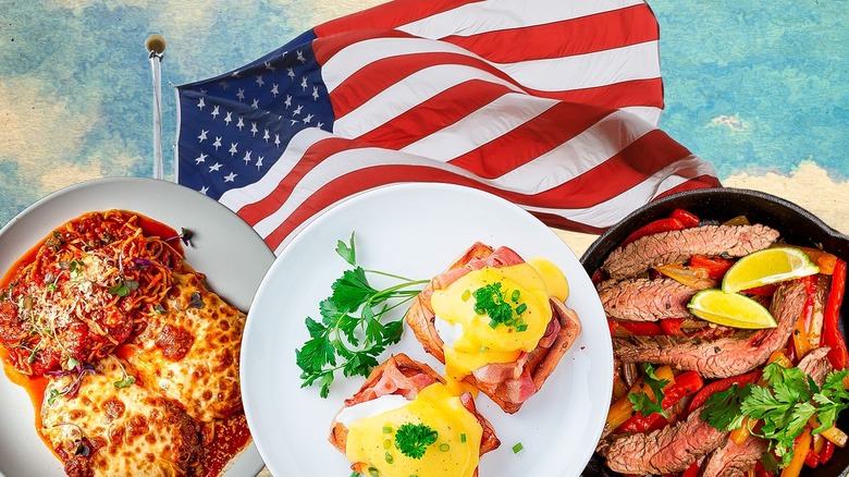 Popular dishes with American flag