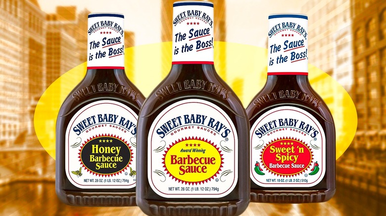 Bottles of Sweet Baby Ray's Original Barbecue Sauce