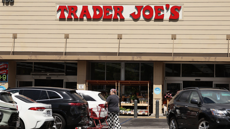 Trader Joe's storefront and parking lot