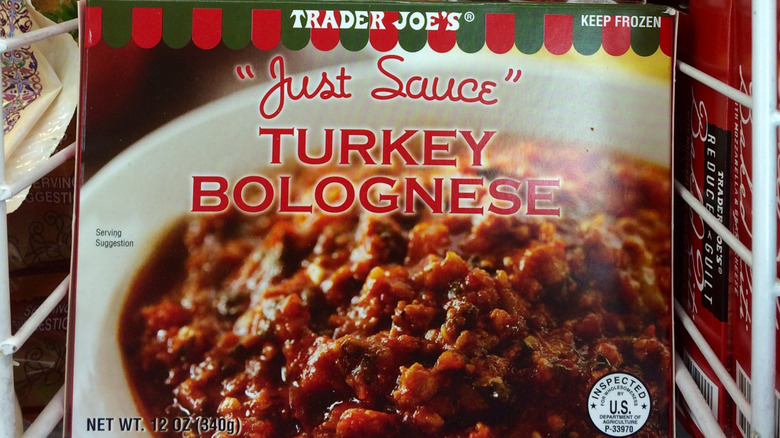 Box of Trader Joe's discontinued Turkey Bolognese