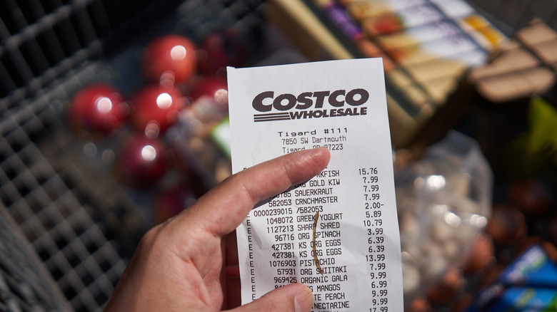 Costco receipt