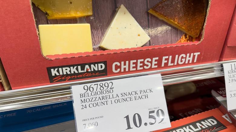 Costco cheese price tag