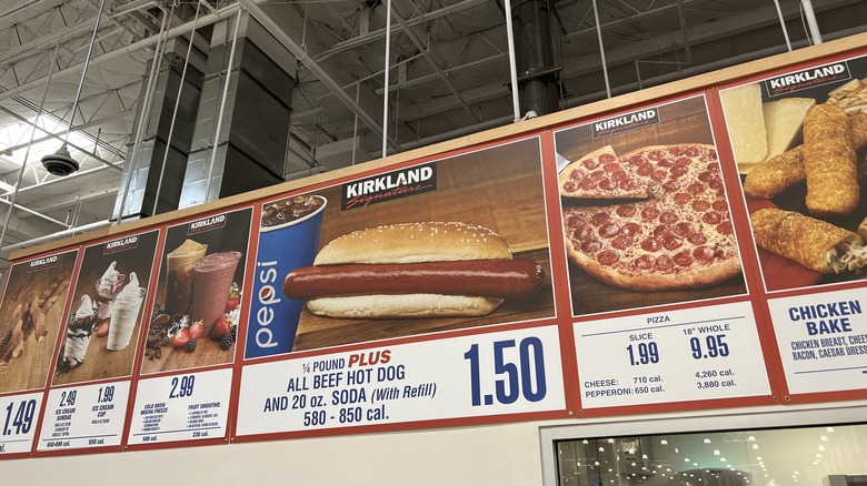 Costco food court menu