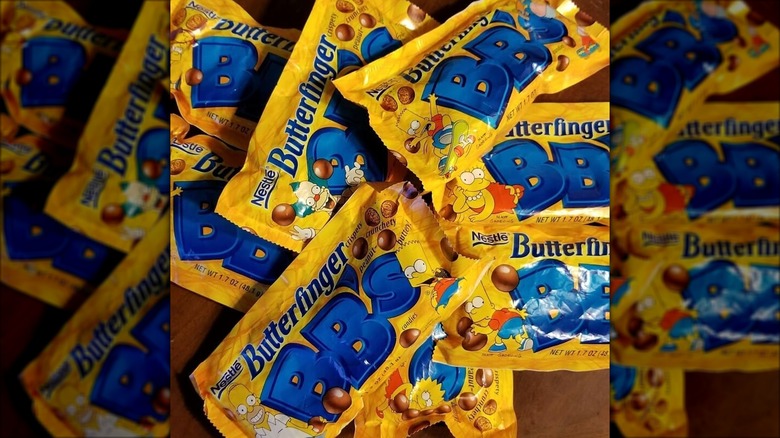 A pile of Nestle Butterfinger BB's candy