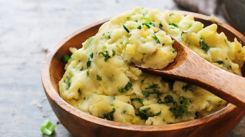 mashed potatoes with scallions
