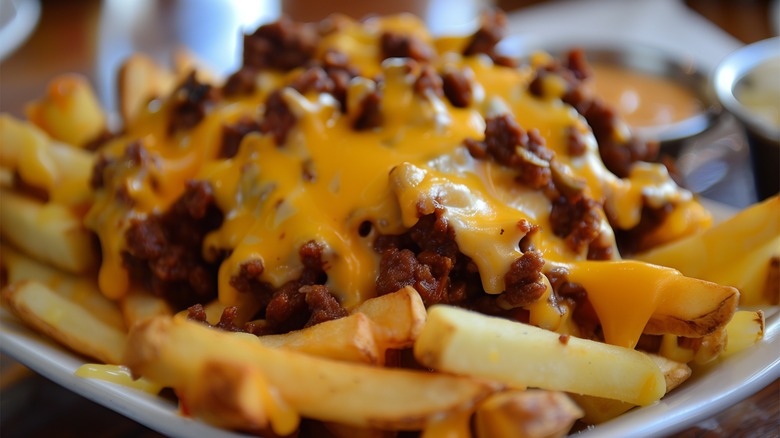 Plate of steak fries