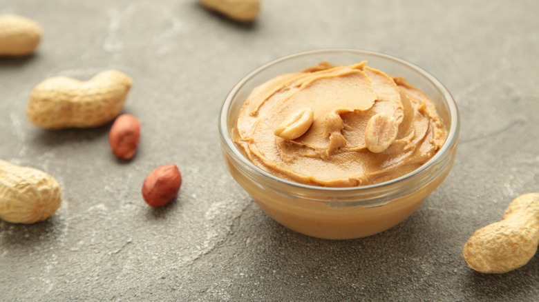 Bowl of peanut butter