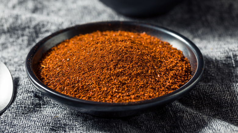 Bowl of smoke paprika