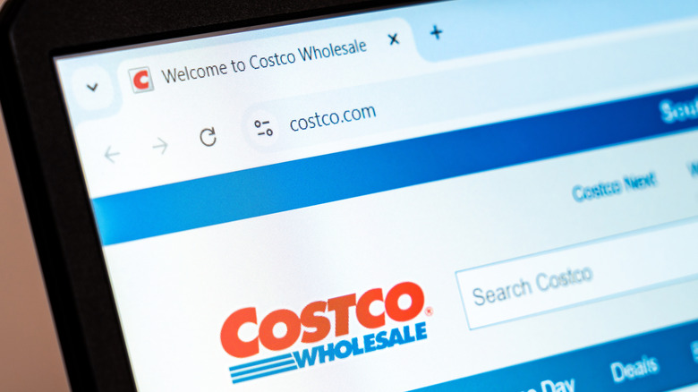 The homepage of Costco Wholesale at costco.com