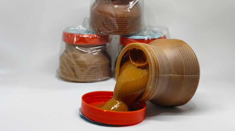 fish paste in small container