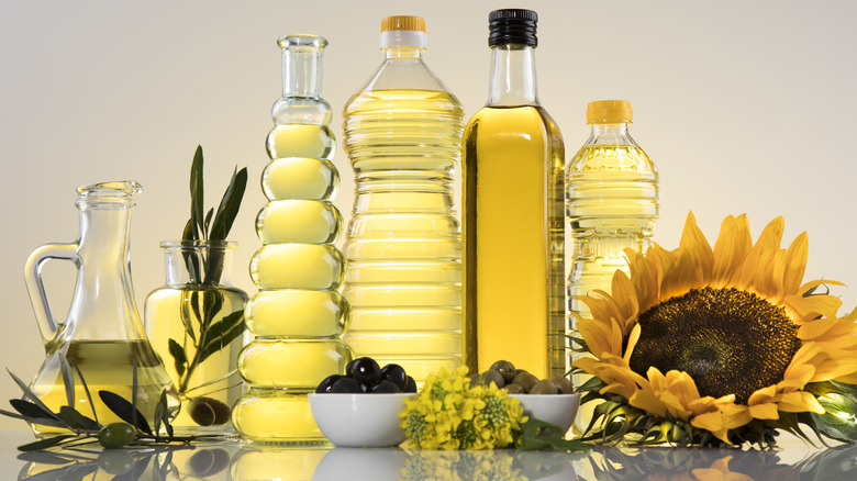 An assortment of oils
