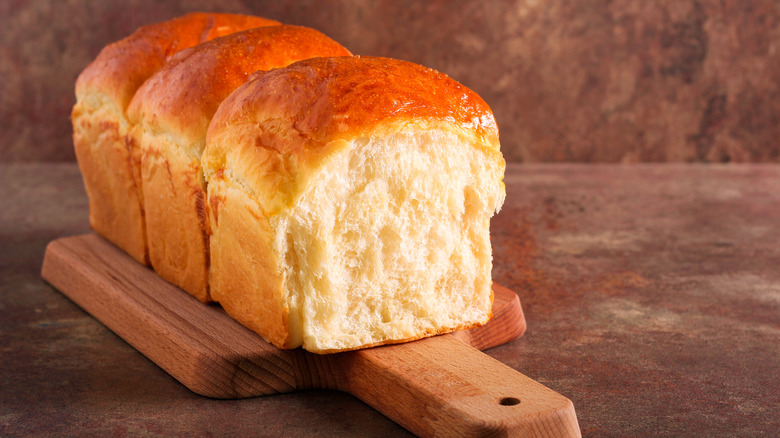Japanese milk bread loaf