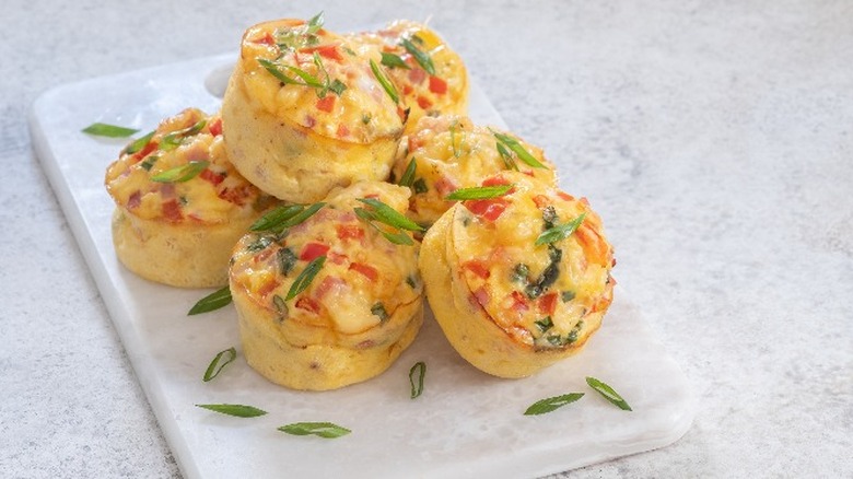 Egg muffins on a plate