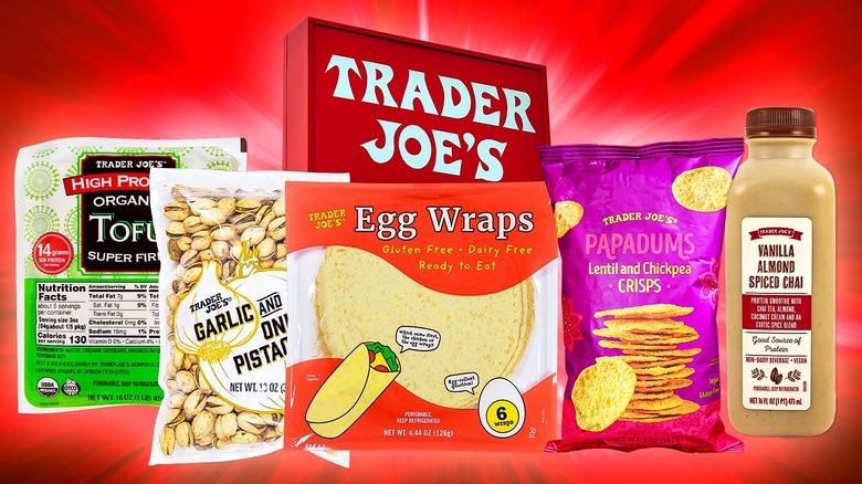 A collection of snacks from Trader Joes