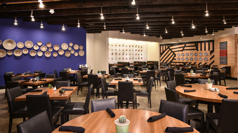 Interior of Cantina Laredo showing the dining space