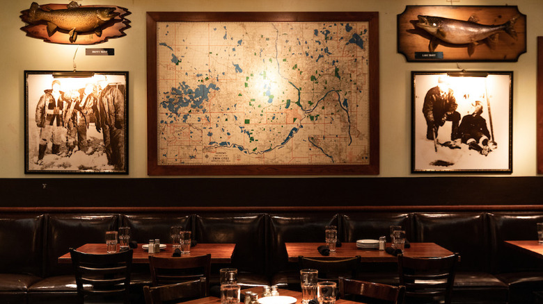 Interior of Twin City Grill