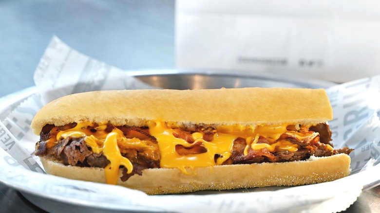 Cousins Subs cheesesteak sandwich