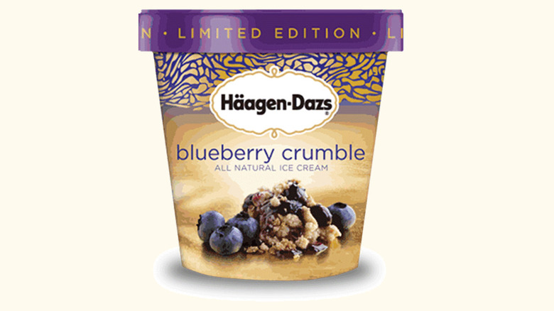 Blueberry Crumble ice cream
