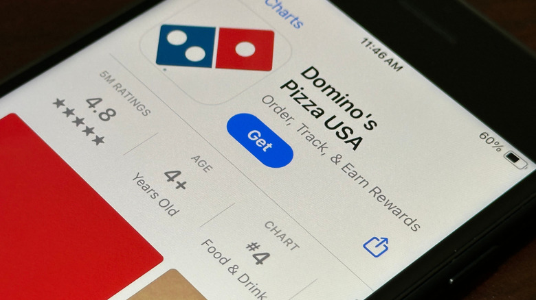 Domino's Pizza app on the app store