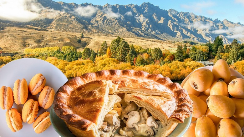 pie, dessert, New Zealand background