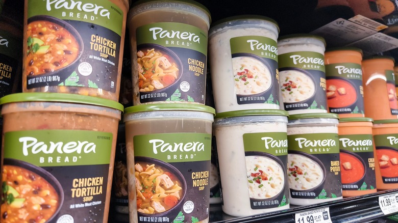 Panera soups at grocery store