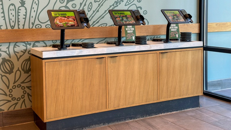 Panera self-serve kiosk registers