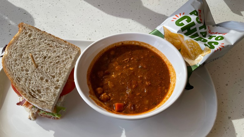 Panera sandwich and soup combo