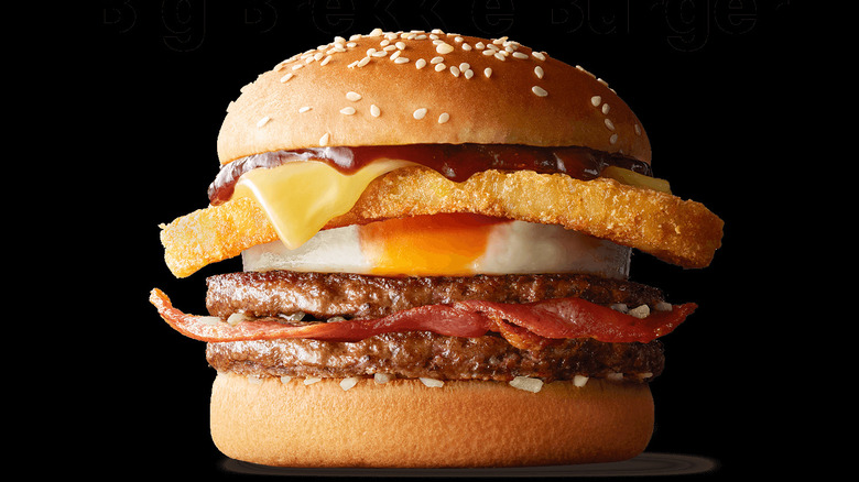 A Big Brekkie Burger from McDonald's in Australia