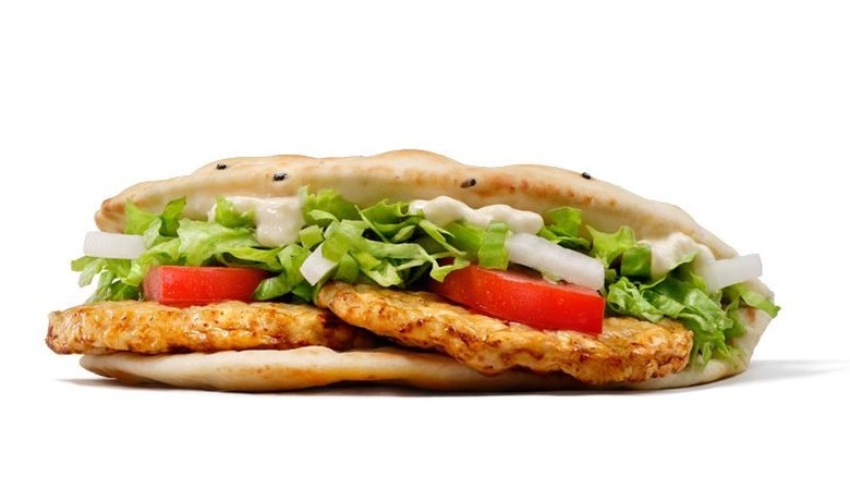 A Chicken McArabia from McDonald's in the UAE