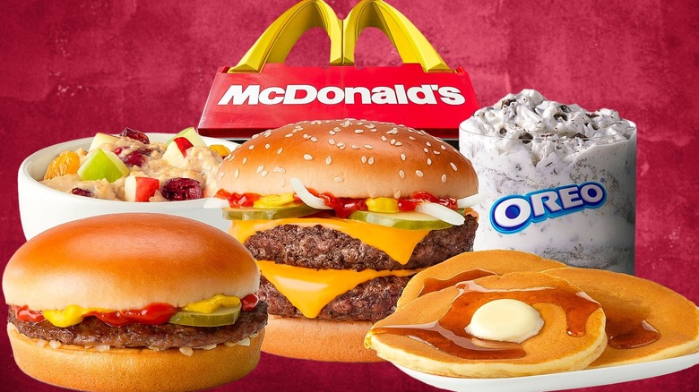 Burgers, hotcakes, oatmeal, and a McFlurry from McDonalds