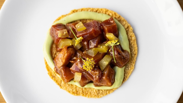 Holbox's ahi tuna tostada