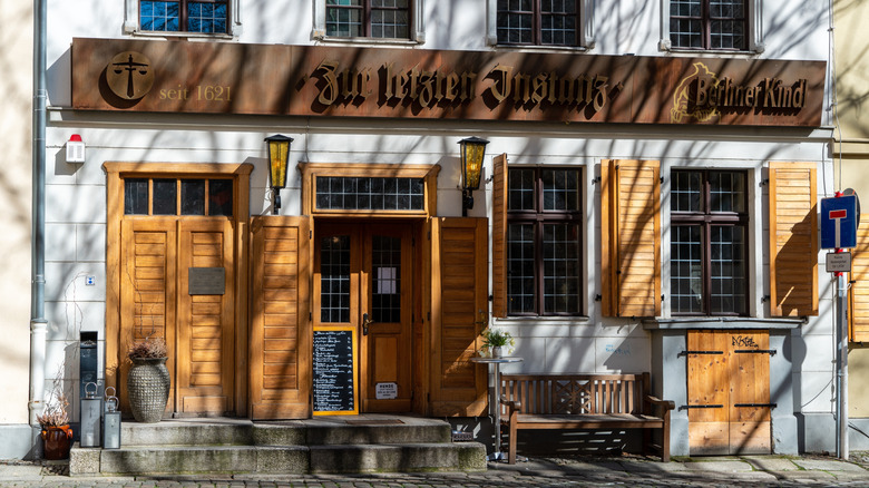 The front of Zur Letzten Instanz restaurant in Berlin, Germany