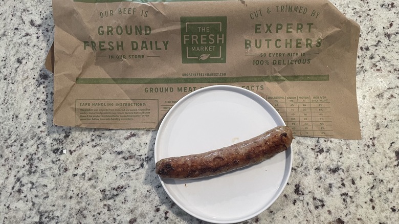 Fresh market cooked sausage