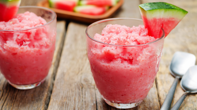 frozen watermelon granitas