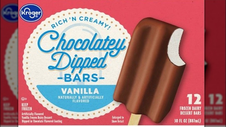 Kroger Vanilla Chocolatey Dipped Bars