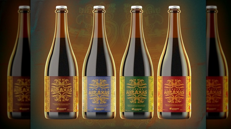 Four bottles of Perennial Artisan Ales Abraxus beers