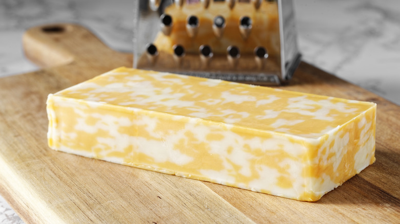 Block of Monterey Jack cheese