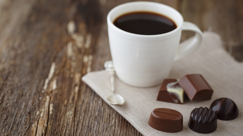 Chocolate paired with coffee