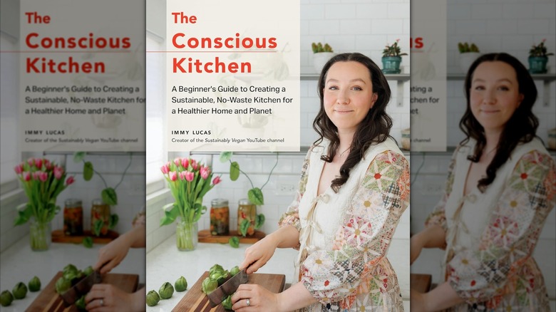 The Conscious Kitchen cookbook with Immy Lucas on cover